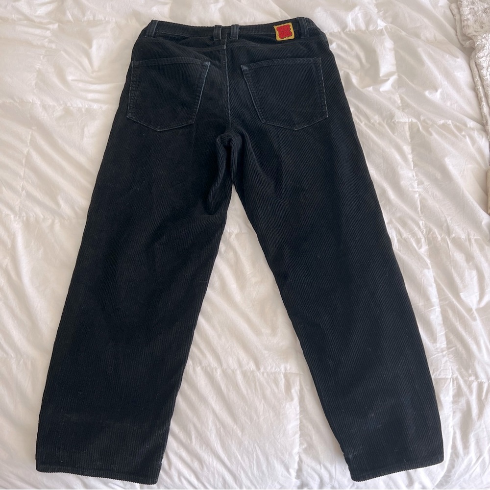 Empyre Loose Fit Black Corduroy Skate Pants